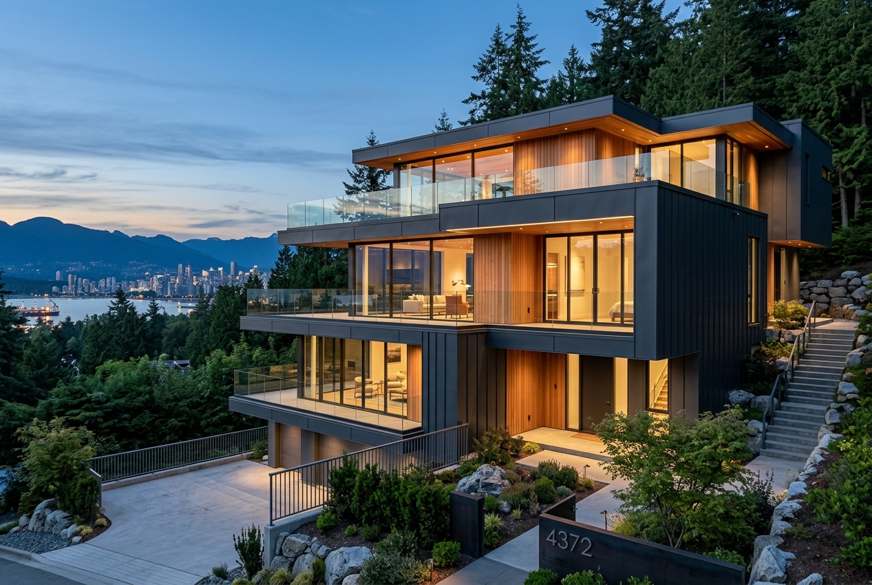 Contemporary Ocean & City View Residence — exterior